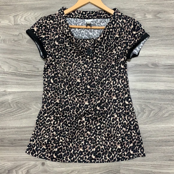 Leopard print blouse dressy - Picture 3 of 7